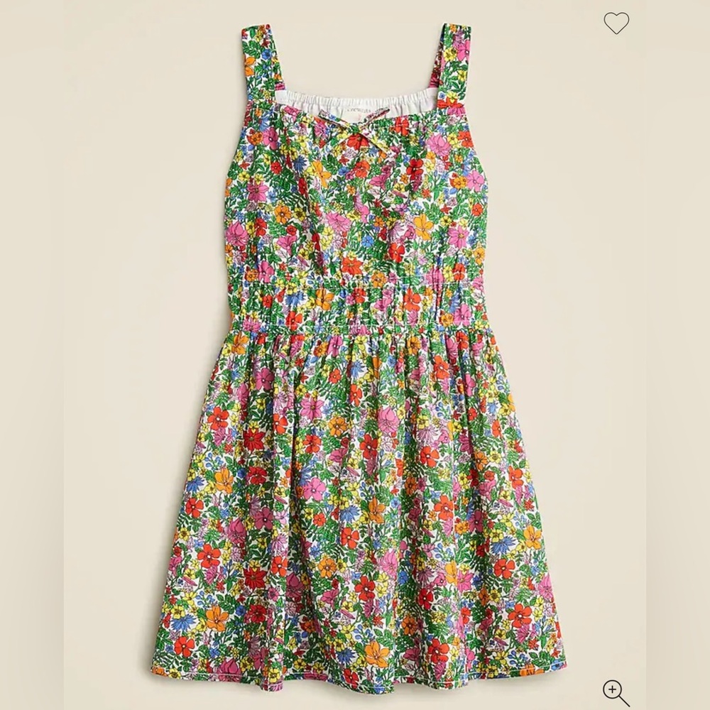 J. Crew Girls' smocked-waist dress in floral cotton voile